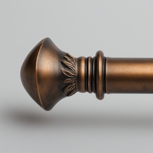 Golden Path Single Aluminum <b>Curtain</b> Pole Glossy Metallic Finish Modern Design Slide Easily for Sophisticated Decorative Beauty - Product Image 6