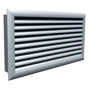 3JW-269270G VIM GZ60 600x100 Anti-Vision <b>Fire</b> <b>Grille</b> Coupe Feu RAL7024 Registers & <b>Grilles</b> Product Category - Product Image 1