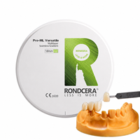 Rondcera Zircone Polyvalente CE ISO 13485 Haute Translucidité pour Laboratoire Dentaire CAD CAM Couronne Pont Restauration Esthétique