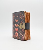 Journal du fabricant en cuir véritable Journal intime Sun & Moon Journal imprimé à la main Deckle Edge Paper Book Of Leather Diary
