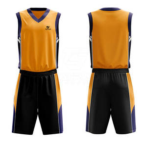 Uniforme de Baloncesto Personalizado de Último Diseño, Transpirable, Estampado, de Secado Rápido, 100% Poliéster, Ropa Deportiva para Hombre - Product Image 3