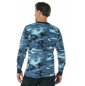 เสื้อยืดลายพรางแขนยาวผู้ชาย ผ้าฝ้าย 100% ระบายอากาศได้ดี ลายพิมพ์แบบซับลิเมชั่น ขายดี - Product Image 2