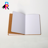 Carnet A5 personnalisable en kraft écologique à couverture rigide cousue, motif gaufré, pour notes de recherche sur le terrain, échantillon personnalisé