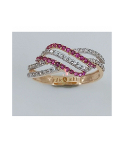 Anillo de Diamantes para Mujer, Oro de 18k, Joyería Fina de Lujo, Diseño Elegante, Brillo Brillante y Atractivo Femenino Atemporal - Product Image 1