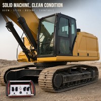 Excavatrice hydraulique d'occasion C350 prête à l'emploi, norme d'émission nationale III, modèle 2021, avec télécommande sans fil pour projets miniers