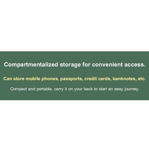 Bolsa de Almacenamiento de Documentos de Viaje Multifuncional Ligera, Porta Pasaportes Promocional con Función de Bolso de Mano - Product Image 3
