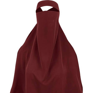 Professional Made Women Niqab Abaya Muslim <b>Dress</b> Breathable One Layer Cotton Fabric Niqab <b>for</b> Women's - Product Image 1