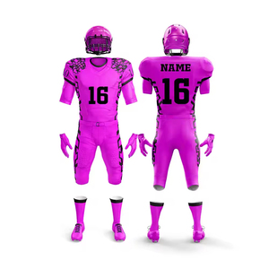 Plus Size Pro <b>Level</b> American Football Uniform Wholesale Adult Set Sublimated Breathable Short Jersey Custom College Teamwear - Product Image 2