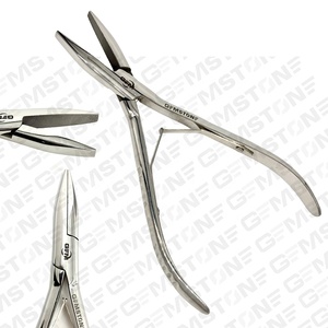 Pinza para Extensiones de Cabello GEMSTONE ENTERPRISES, Plateada, 7 Pulgadas, Boca Plana, Acero Inoxidable, Duradera y Reutilizable, para Micro Anillos - Product Image 5