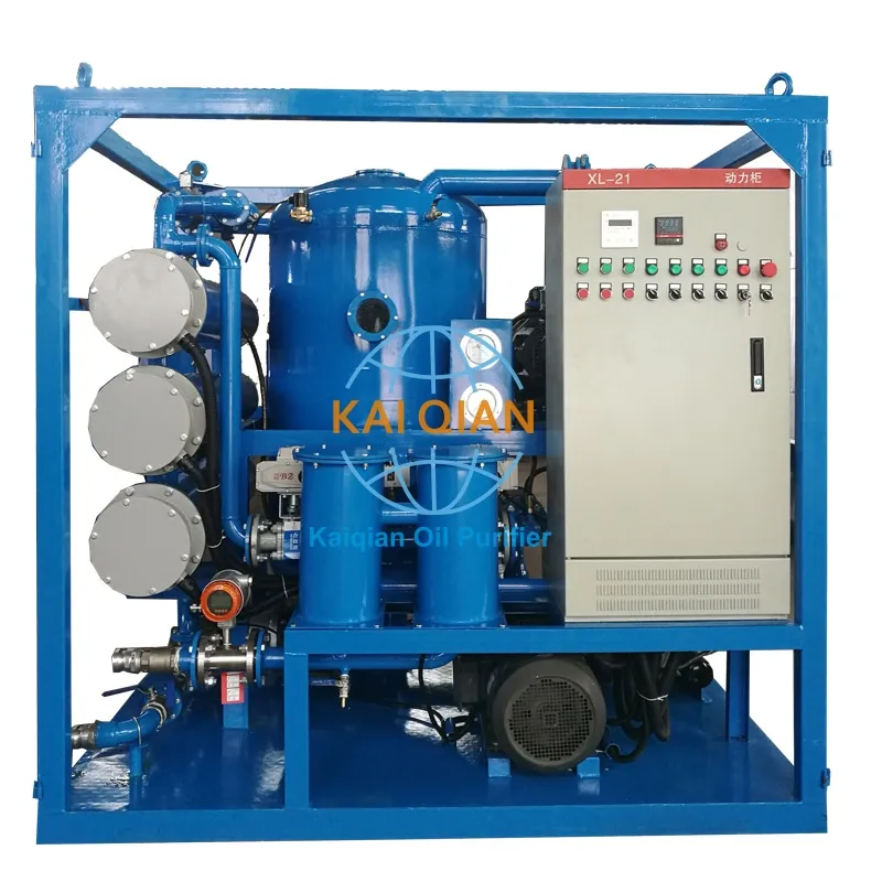 High Vacuum Transformer Oil Filtration Equipment Transformer Oil Recycling Dehydrator