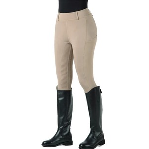 กางเกงขี่ม้าทรงสลิมฟิตสีแดงเลือดหมูสำหรับผู้หญิง พร้อมซิลิโคนกันลื่น ช่องใส่โทรศัพท์  สามารถใส่โลโก้ได้ เพื่อความสบายในการขี่ - Product Image 3