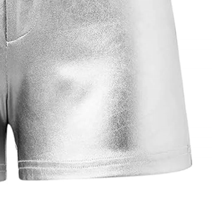 Shorts noirs en cuir véritable de haute qualité pour femmes, design unique, respirants, coupe-vent, imperméables, taille haute, avec revêtement PU - Product Image 3