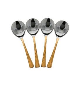 2025 Venta caliente boda clásica cobre y acero inoxidable plateado cuchara para servir-respetuoso con el medio ambiente apto para lavavajillas - Product Image 1