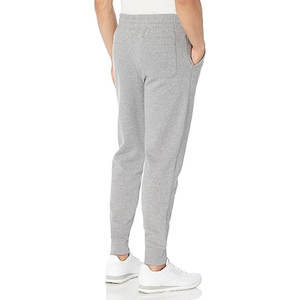 Authentic Men Sueded Fleece Jogger Sweatpants Customizable Cotton-Poly <b>Blend</b> Trousers with Self-Fabric Waistband - Product Image 2