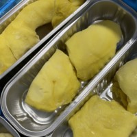 Khey TaladThai Onweerstaanbaar zoete biologische hele diepvriesdurian Monthong (LQF-proces vacuüm verpakt) 0,5 kg Thailand voor smoothies