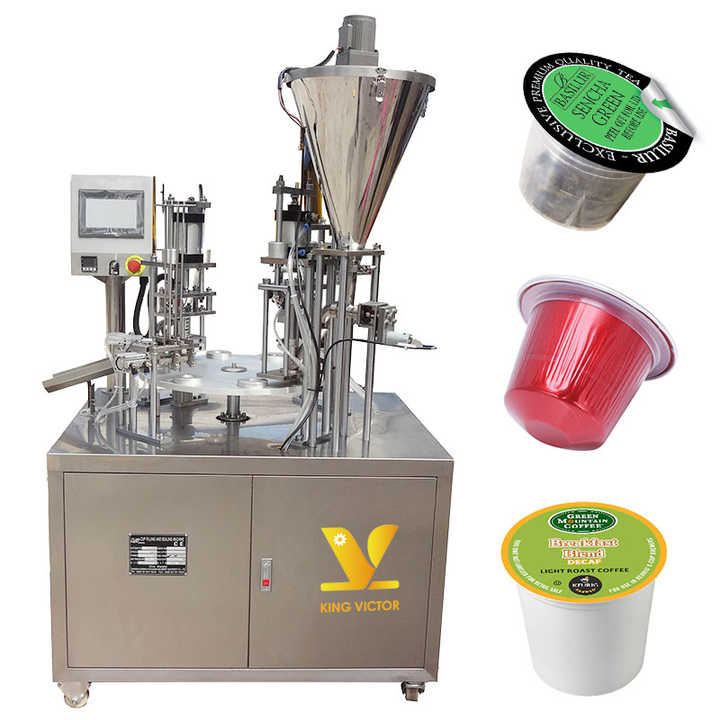 KV Fully Automatic Heat Sealing Nespresso K Cup Filling Machine