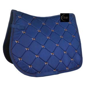 Tapis de Selle Équestre en Satin de Luxe Élégant, Conception Personnalisée, Vente en Gros, Direct Usine - Product Image 1