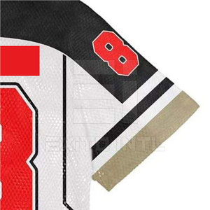 Maillot de football en mesh de haute qualité, col en V, manches courtes, anti-transpiration, maillot de football performant en mesh - Product Image 4