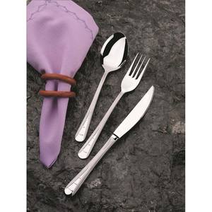 Luxury Elegant Stylish Reusable <b>Gold</b> Plated Stainless Steel Cutlery Set Sustainable Flatware Spoon Fork for Restaurants - Product Image 3