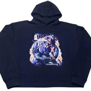 Pull d'hiver décontracté pour hommes Sweat à capuche en tissu polaire éponge 100% Offre Spéciale en coton Conception personnalisée de haute qualité Impression DTG - Product Image 1