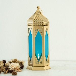 Lanterne de luxe marocaine en argent, bougeoir pour usage domestique, décor de table décoratif, éclairage de décor, lanterne - Product Image 2