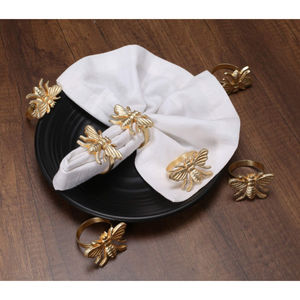 Servilleteros hechos a mano de latón moderno, Juego de 3 hebillas de servilleta geométricas únicas para cenas, fiestas y eventos, decoración de mesa - Product Image 2