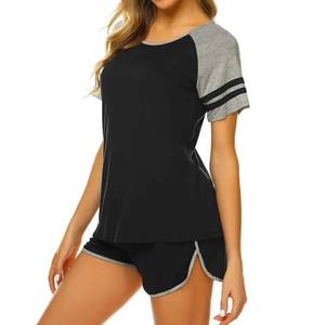 Ensemble 2 pièces pour vêtements pour femmes Ensembles T-shirts d'été 100% coton OEM ODM Service Design Plain Oversized 2 piece set women - Product Image 2