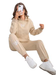 Survêtement d'hiver léger en polyester et coton pour femme, manches longues, décontracté, respirant, séchage rapide, conception OEM, taille XL - Product Image 3