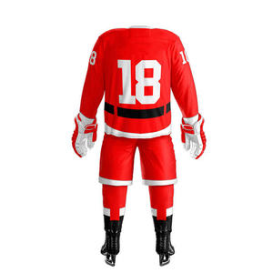 Uniformes de hockey sur glace de qualité supérieure personnalisés avec matériaux confortables et durables disponibles en plusieurs modèles et tailles - Product Image 3