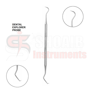 ชุดเครื่องมือตรวจฟันแบบแมนนวล3ชิ้นเครื่องมือตรวจฟันแบบพื้นฐานเครื่องมือตรวจฟันแบบปากกว้าง - Product Image 3