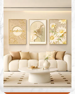 Art mural suspendu imprimé à l'aquarelle de paysage moderne haute définition pour le salon, la chambre à coucher, fond, protection de l'environnement en cristal - Product Image 6