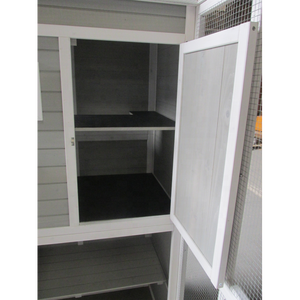 บ้านแมวไม้กลางแจ้งขนาดใหญ่หรูหรา พร้อมพื้นที่เล่นและพื้นที่นอน บรรจุในกล่อง - Product Image 3