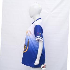 Venta al por mayor de ropa deportiva sublimación impresión camiseta diseño en blanco personalizado moda camiseta - Product Image 5