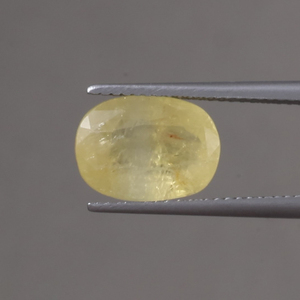 แซฟไฟร์สีเหลืองธรรมชาติแท้ได้รับการรับรองเกรด AAA 11.5x8.5มม. เบาะตัด5.7กะรัตหลวมน้ำหนักเบาสำหรับการทำเครื่องประดับที่ดี - Product Image 1