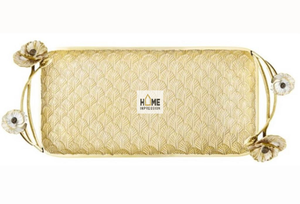 Plateaux décoratifs de luxe en métal blanc et or pour Fruits et chocolat - Product Image 2