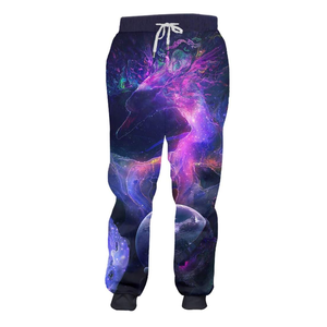 100% Polyester Stretch Jogger Pants <b>Drawstring</b> Waist Breathable Sublimation Lightweight Fitness Jogging <b>Trousers</b> - Product Image 6