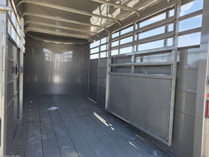 2027 16FT Livestock <b>Trailer</b> Tandem Axle Cattle Horse Stock <b>Trailer</b> Escape Door Bumper Pull 7000 GVWR for <b>farm</b> <b>trailer</b> for sale - Product Image 4