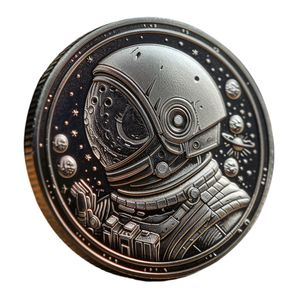 Colección de monedas con logotipo personalizado Air Space Rocket Metal Crafts - Product Image 3
