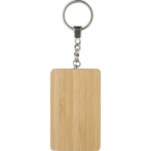White Bamboo Keychain Eco-Friendly Wood <b>Charging</b> <b>Cables</b> for Gadgets - Product Image 2