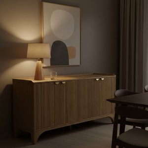 ตู้ข้างเตียงทรงเสา สีธรรมชาติ ดีไซน์ทันสมัยและมีสไตล์ - Product Image 3