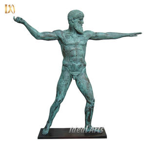 Estatua de serpiente de lucha libre de hombre de bronce grande escultura mitológica clásica para decoración de jardín y hogar - Product Image 2