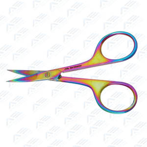 Lames de ciseaux à cuticules arc-en-ciel double face professionnelles avec outil de beauté à pointe pointue pour pédicure et soins personnels - Product Image 6