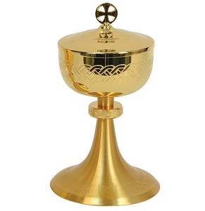 Ciborio de iglesia de metal hecho a mano de lujo con acabado pulido brillante forma redonda excelente calidad para beber precios al por mayor - Product Image 2