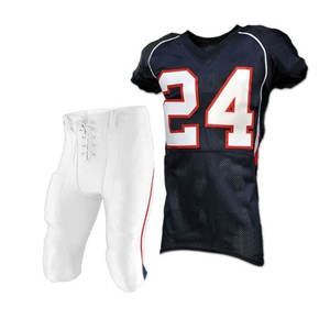 Meilleur kit de sport sur mesure Uniforme de football américain doux et respirant pour garçon unisexe à manches courtes grande taille logo personnalisé couleur - Product Image 2