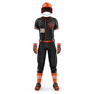 Camiseta de béisbol de uniforme de equipo completo personalizable, tela de secado rápido con nombre y número personalizados, ropa de softball con diseños personalizados - Product Image 3