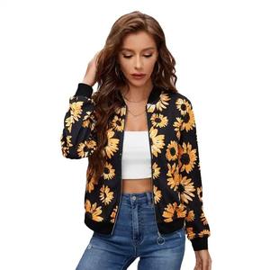 2025 0DM/ODMComfortable Fit à manches longues vêtements d'hiver femmes Bomber veste nouveau Design taille personnalisée vestes pour femmes - Product Image 5