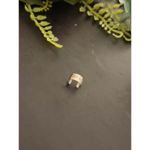 Navajo-Made Sterling Silver Ear <b>Cuff</b> Zircon Pearl Diamond Gold Plating Rose Gold Trendy Design for Parties Weddings Gifts - Product Image 3