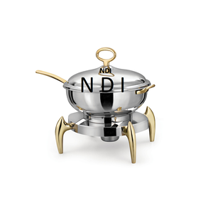 Modern Design <b>Food</b> <b>Server</b> Brass Metal Chafing Dish With Nickel Finishing Durable Quality Luxury Hotel Catering Serving <b>Warmer</b> - Product Image 5