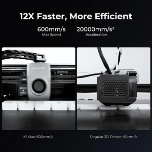 Nouvelle imprimante 3D Creality K1Series Speedy, vitesse de 600 mm/s, accélération de 20000 mm/s², flux maximal, hotend, nivellement automatique, prise en charge de la caméra - Product Image 3