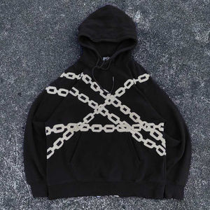 Sweats à capuche 100% coton sur mesure pour hommes manches complètes respirantes Streetwear hiver OEM sweats à capuche vierges - Product Image 1